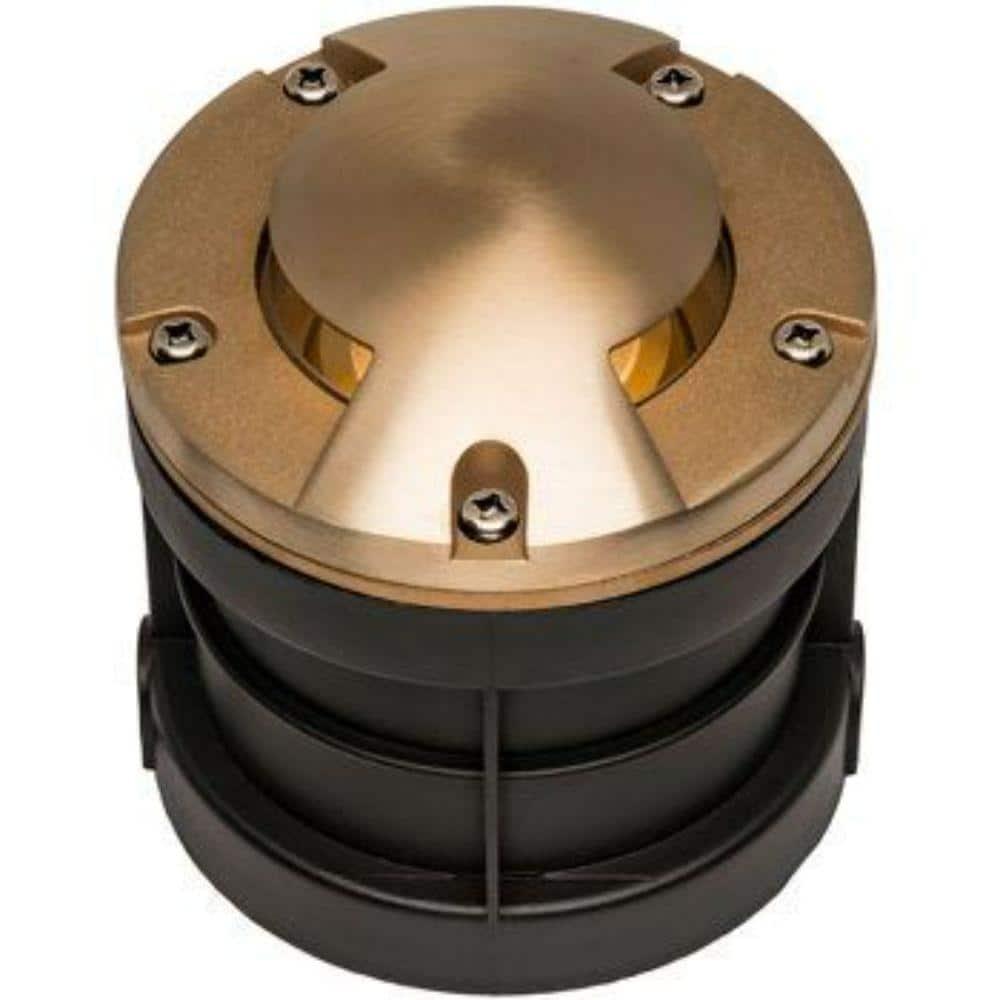 AQ Lighting 5" Metal & Composite Well Light with Bi-Directional Cover in Brass