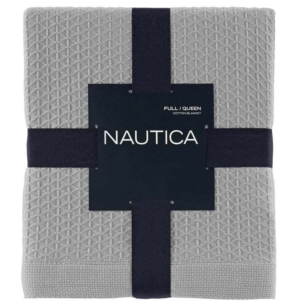 Nautica Nautica Baird Solid Cotton Reversible Blanket