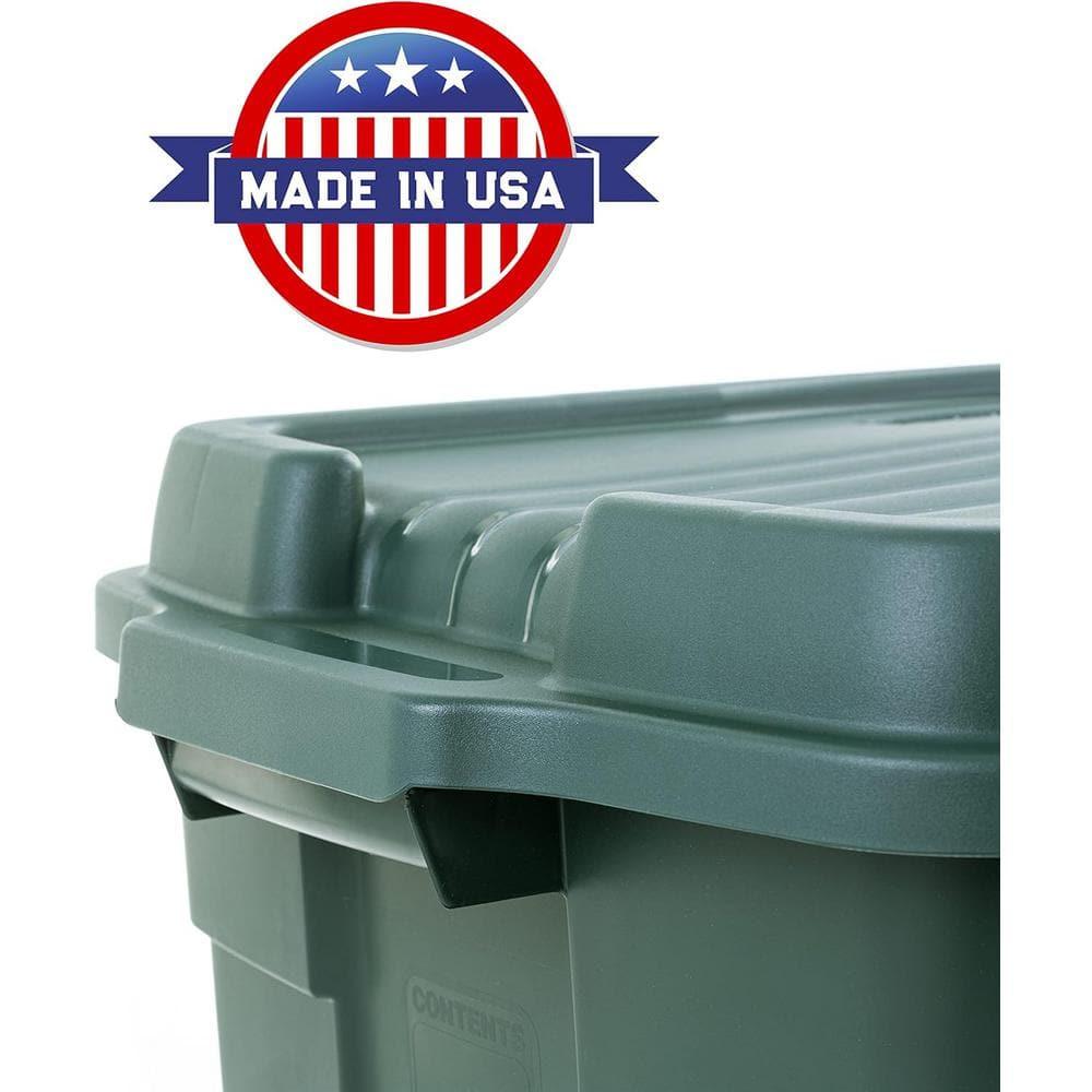 Rubbermaid Rubbermaid Ecosense High-Top Storage Containers, 37 Gal, 3 Pack, Recycled Materials