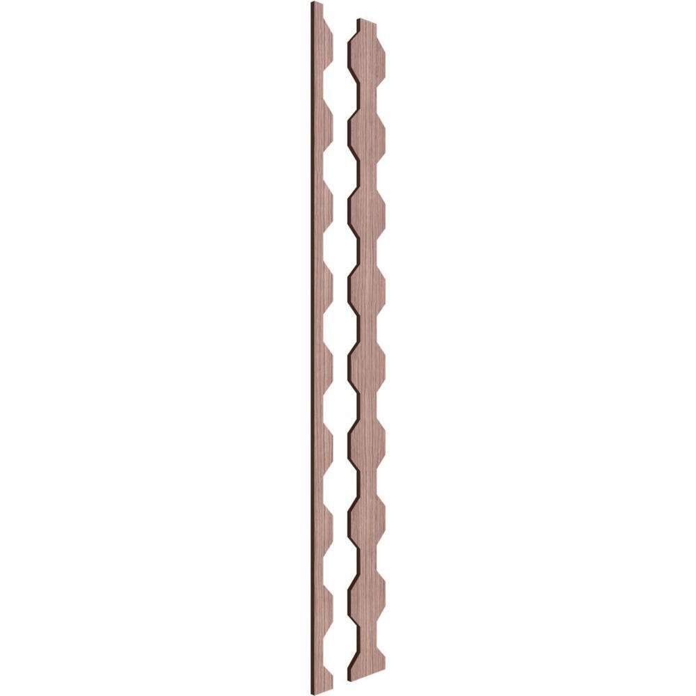 Ekena Millwork Pontiac Adjustable Wood Decorative Slat Wall Panel Kit