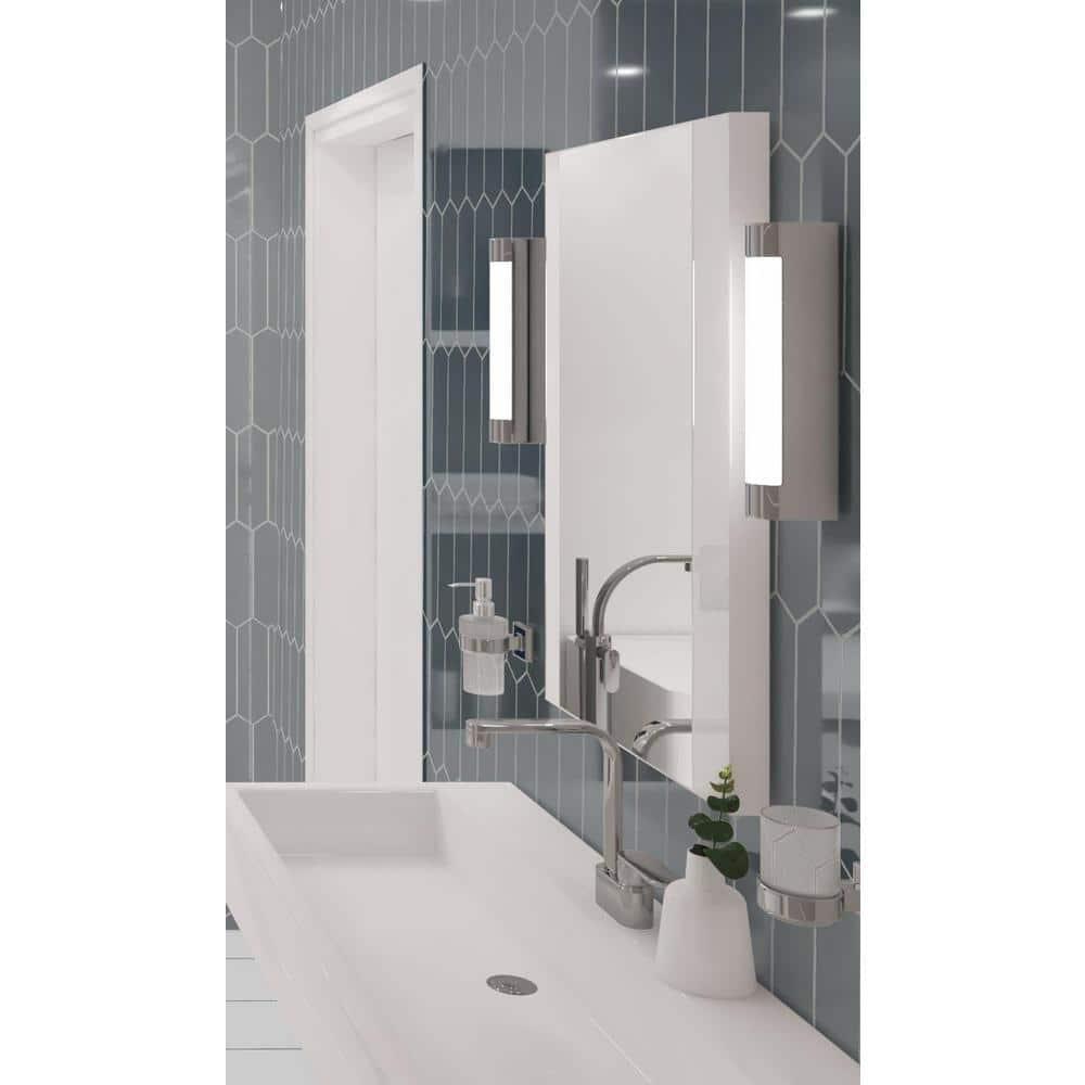Ergo 3" x 11" Picket Glass Kitchen Backsplash, Bathroom, Shower, Pool, Wall and Floor Tile