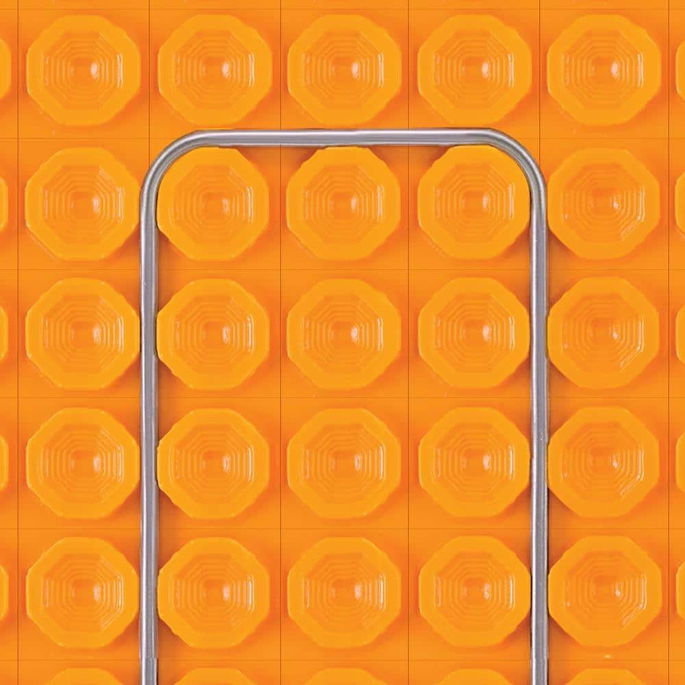 Schluter Ditra-Heat Electric Floor Heating Membrane with Uncoupling, Waterproofing, Vapor Management and Load Support - Ideal for Tiles and Stone - 1/4" Thickness, 8.4 Square Feet - DH5MA