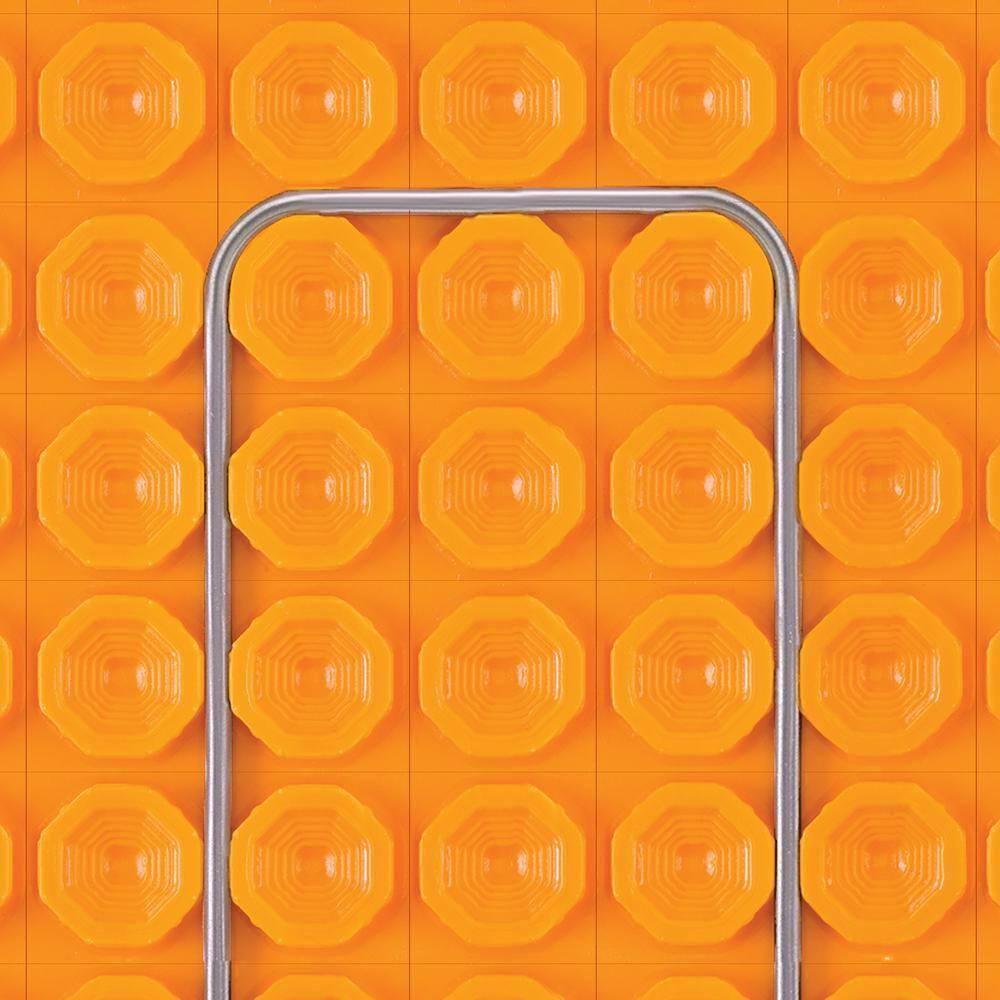 Schluter Ditra-Heat Electric Floor Heating Membrane with Uncoupling, Waterproofing, Vapor Management and Load Support - Ideal for Tiles and Stone - 1/4" Thickness, 8.4 Square Feet - DH5MA