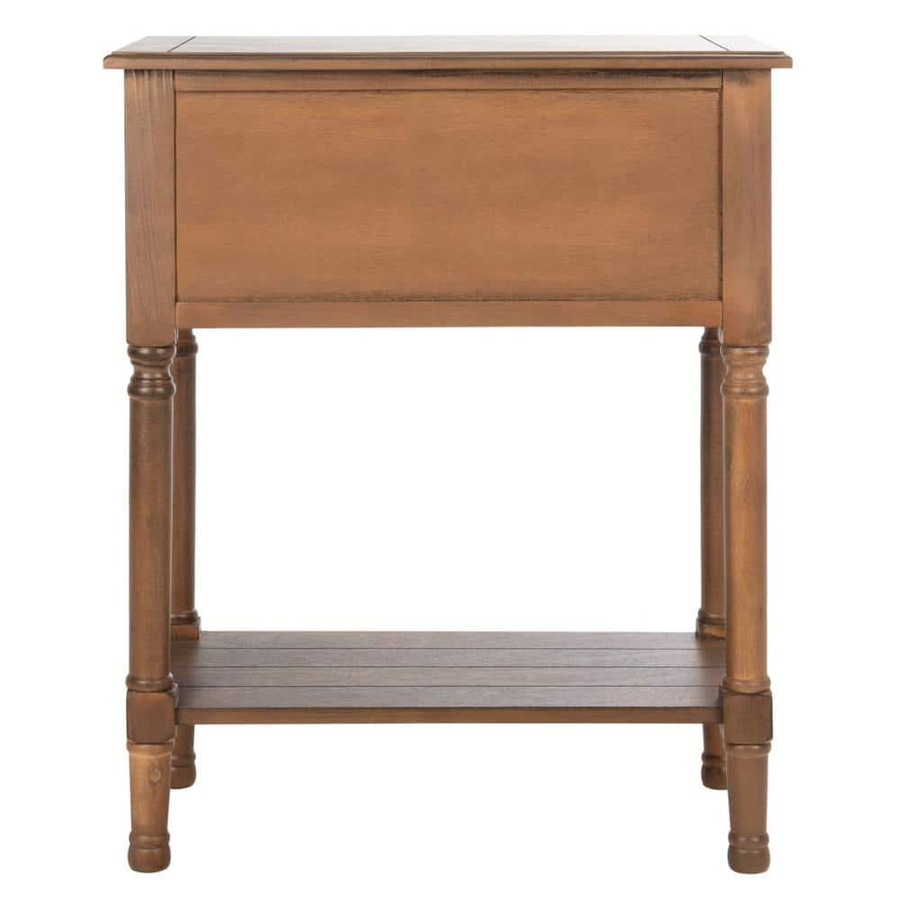 Primrose 3 Drawer Console Table - Brown - Safavieh