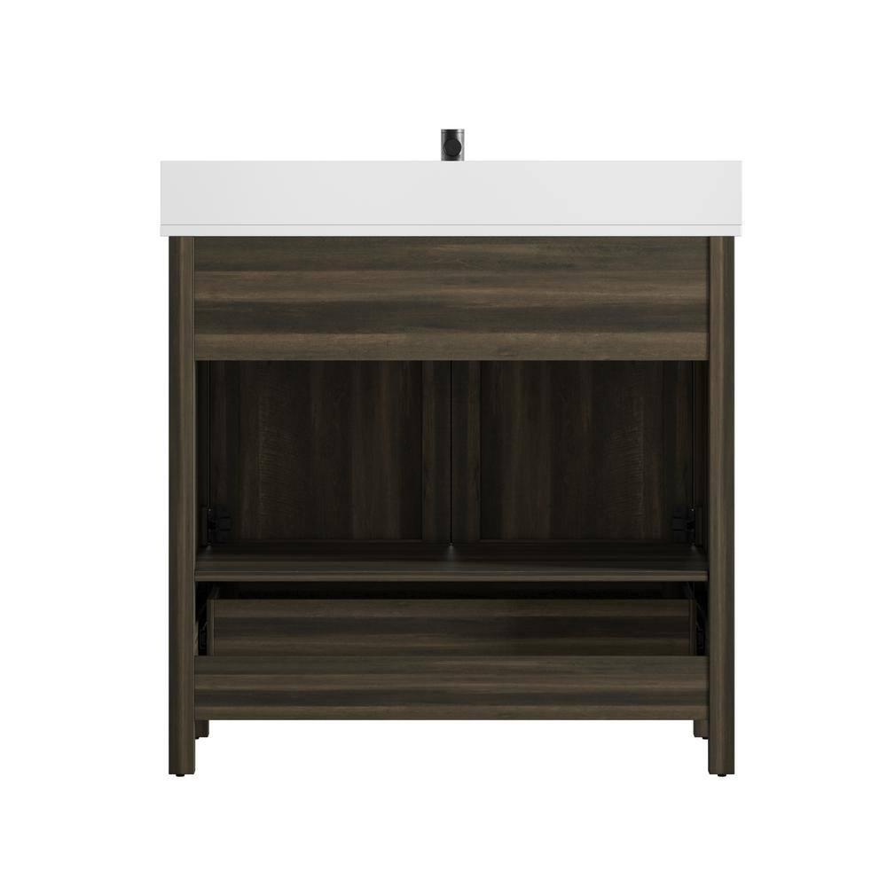Twin Star Home 36" Single Bathroom Vanity, Canyon Lake Pine