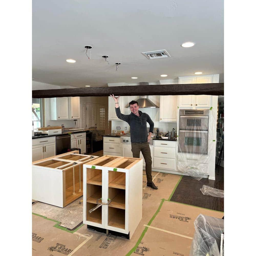 5-1/8 in x 8 in x 153 in Hand Hewn Faux Wood Beam