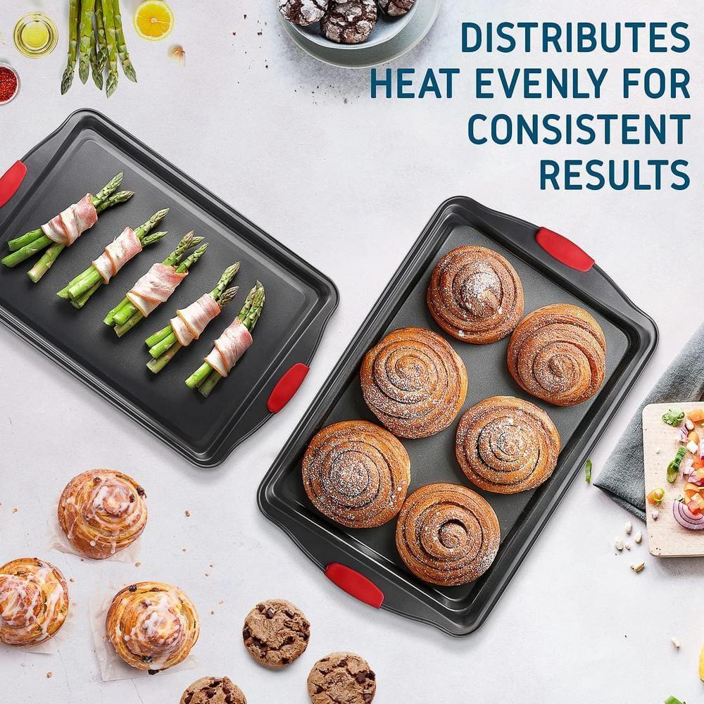 Joytable Non-Stick Carbon Steel 2 Piece Baking Sheet Set
