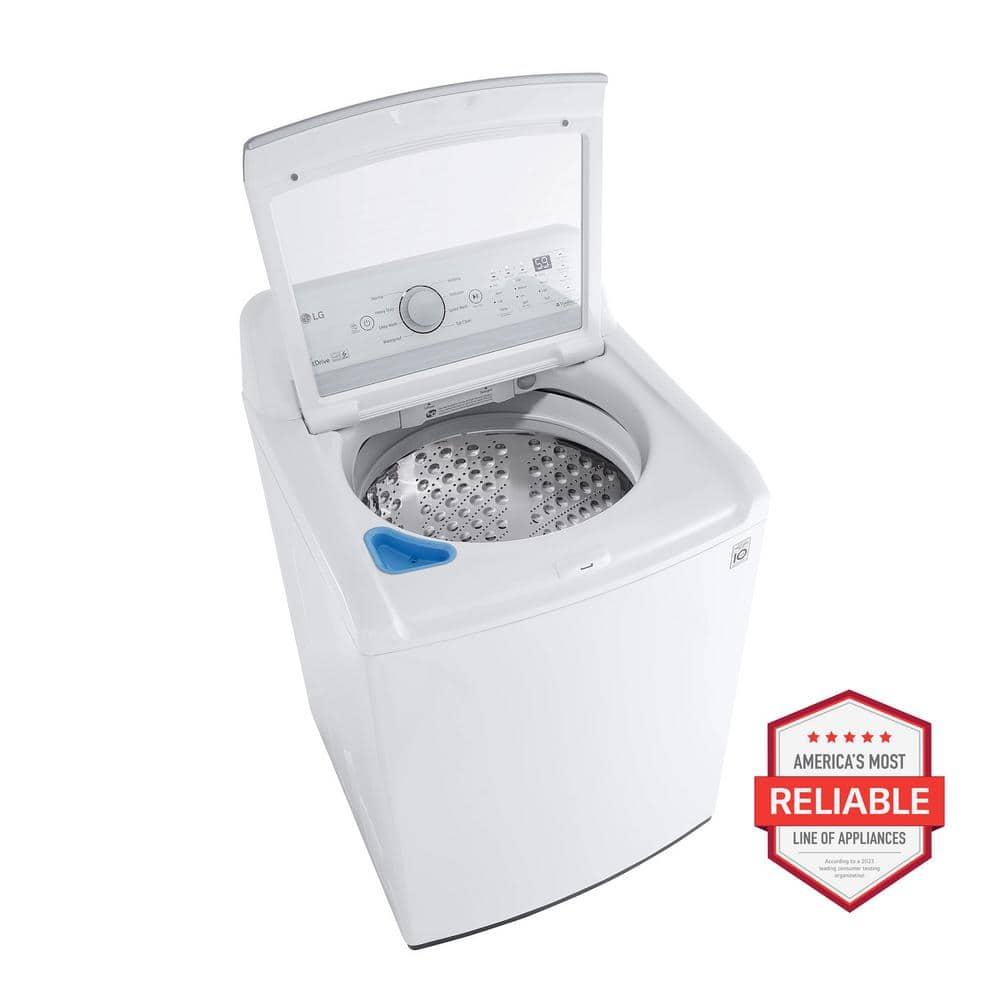LG WT7150CW 5.0 Cu. Ft. White Mega Capacity Top Load Washer with TurboDrum™ Technology