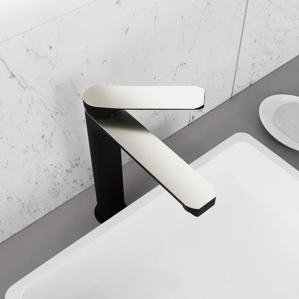 Single-Hole Single-handle Bathroom Faucet with Drain Assembly