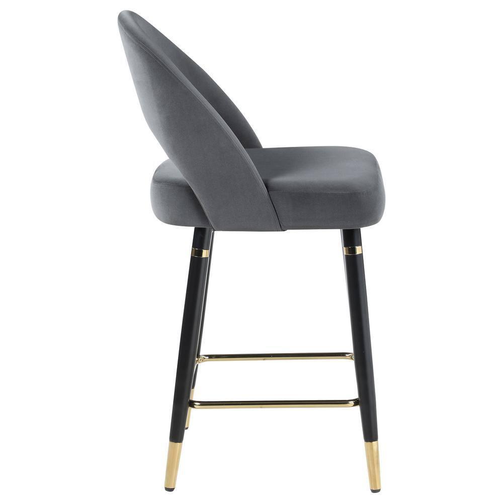 Antionette Arched Back Upholstered Counter Height Stools (Set Of 2)