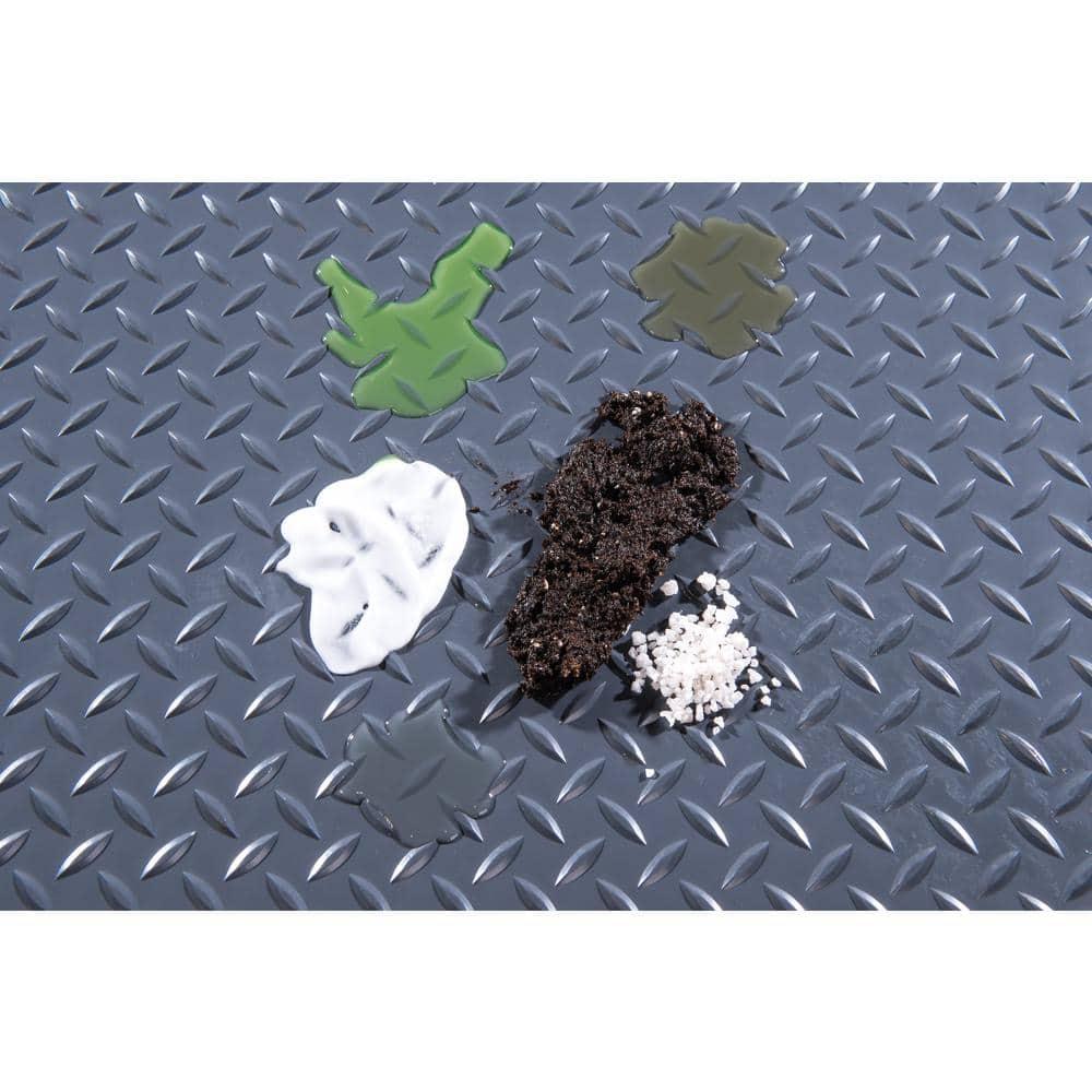 G-Floor 5' x 10' Diamond Tread Garage Flooring Cover - Slate Grey