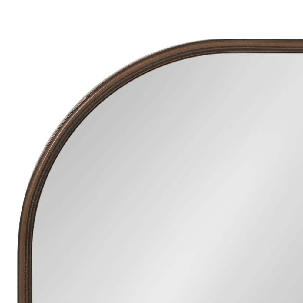 36" x 24" Caskill Framed Arch Wall Mirror Bronze - Kate & Laurel All Things Decor: Mantel Decor, No Assembly Required
