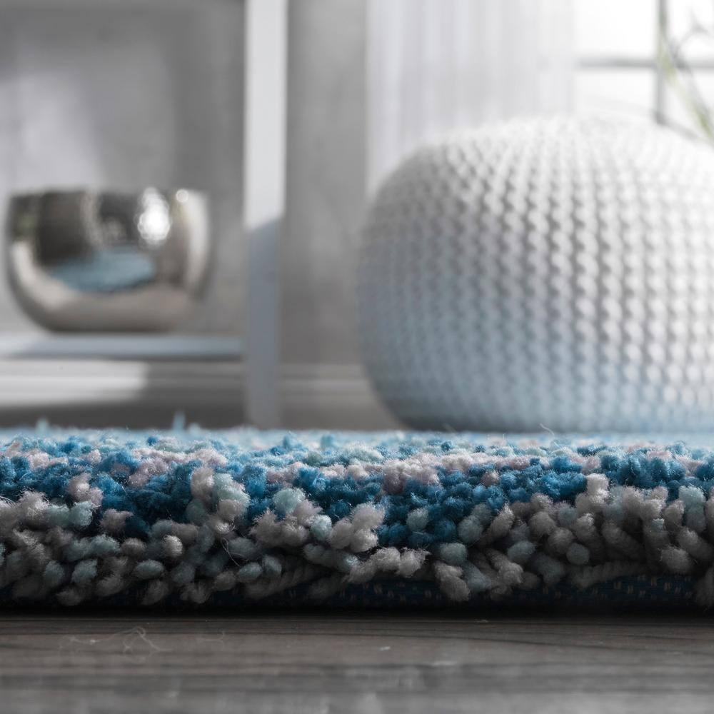 nuLOOM Classie Hand Tufted Shag Runner Rug, 2' 6" x 8', Sky Blue