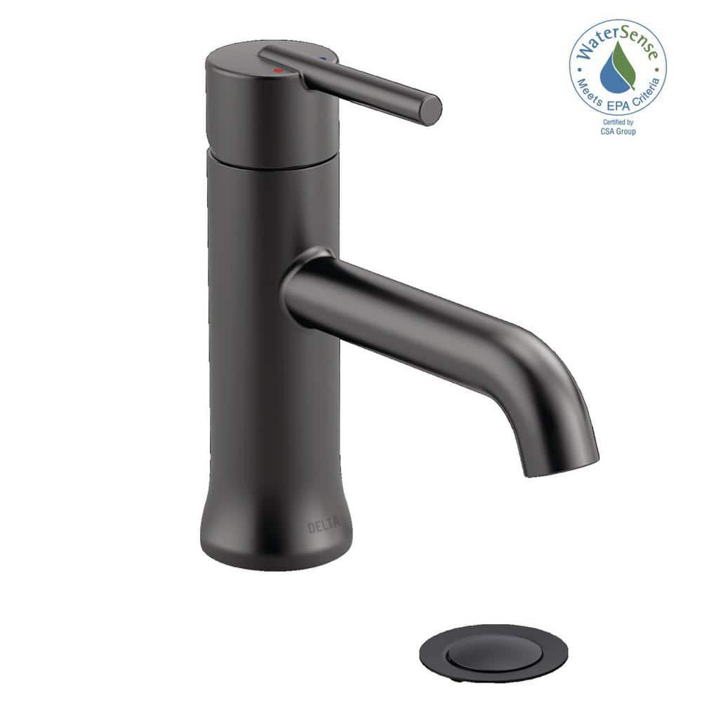 Trinsic Single Hole Bathroom Faucet with Drain Assembly, Single Handle Bathroom Sink Faucet