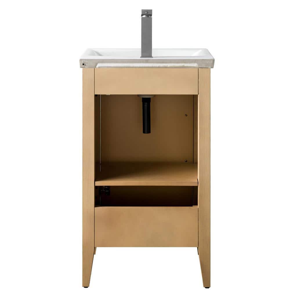 20'' Single Bathroom Vanity with Ceramic Top