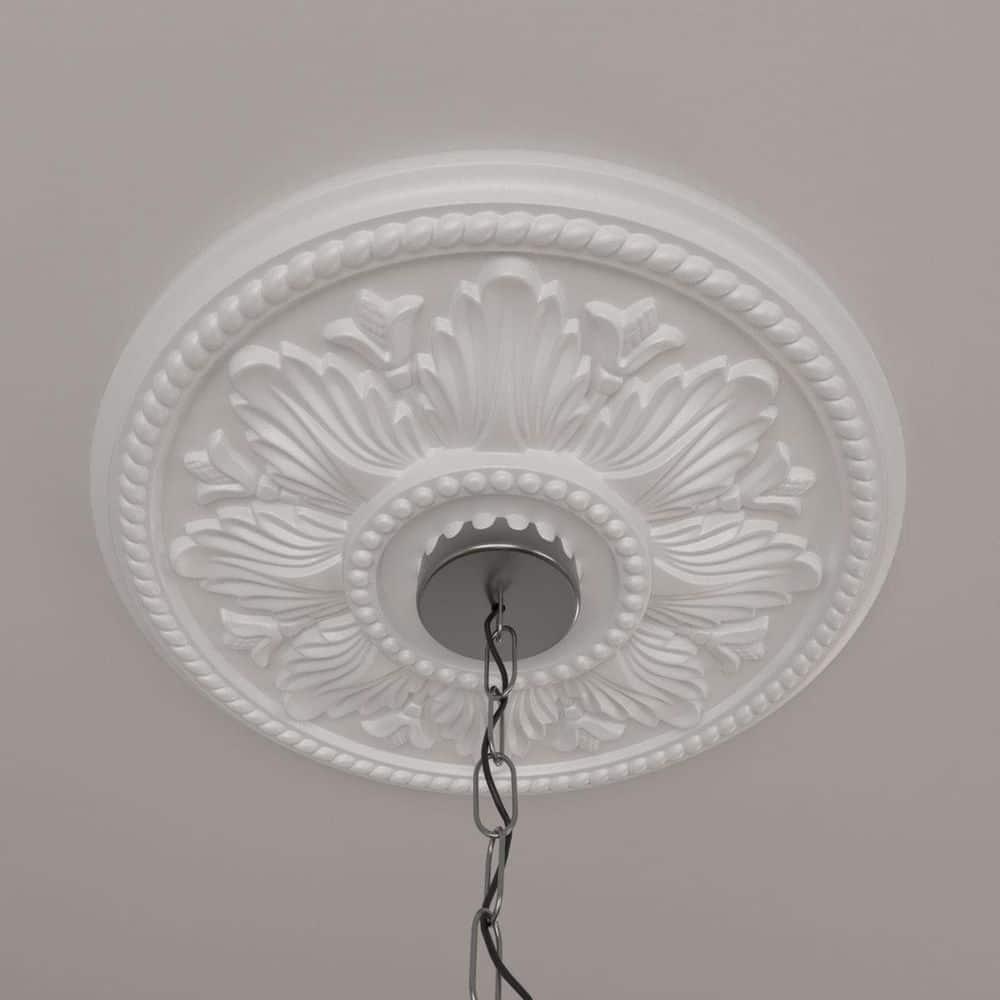 Ekena Millwork Edinburgh 18'' H x 18'' W D Urethane Ceiling Medallion