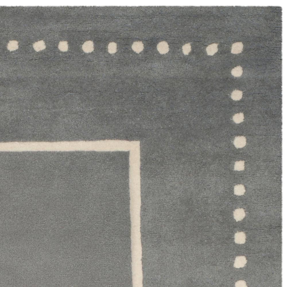 Bella BEL151 Hand Tufted Area Rug - Silver/Ivory - 8'x10' - Safavieh.