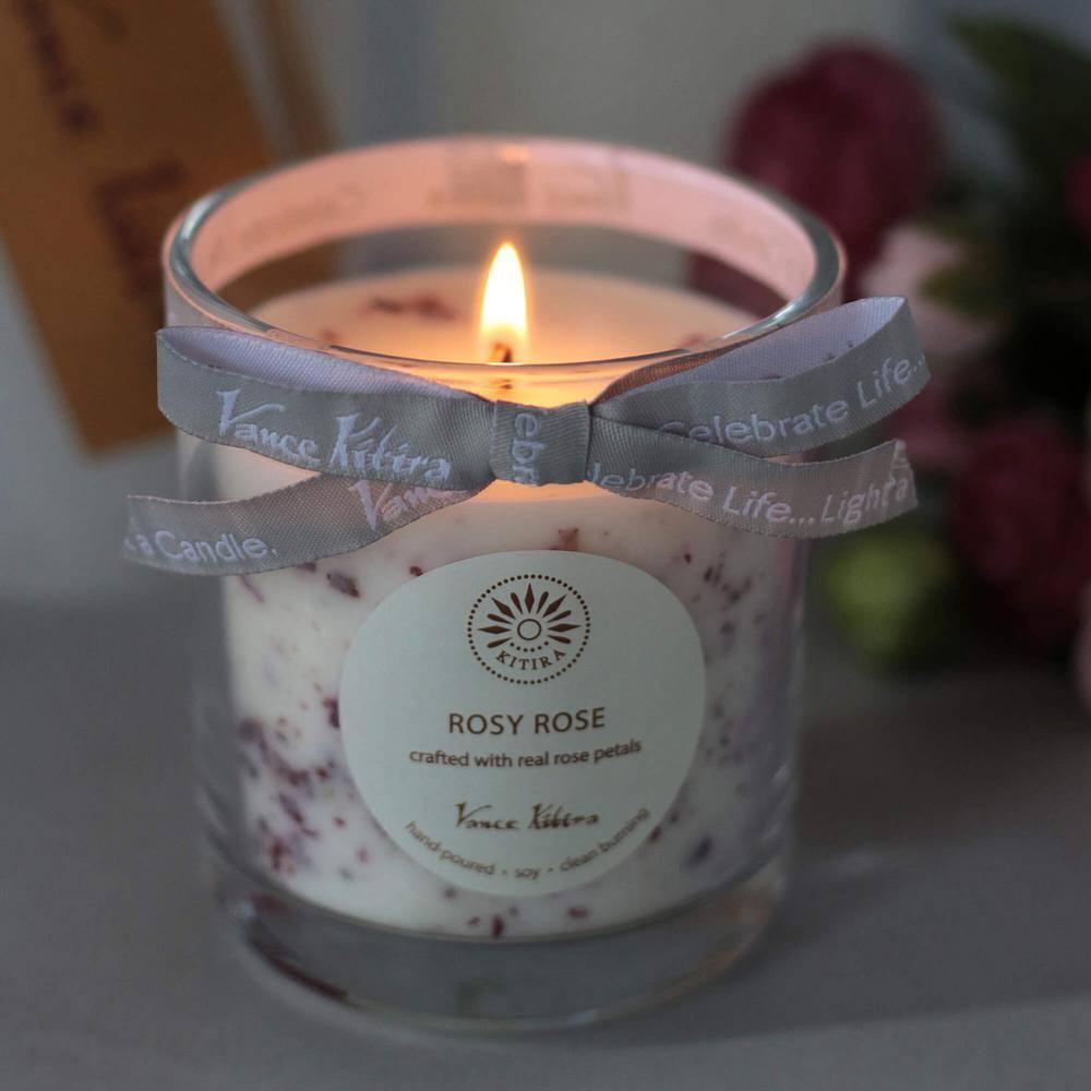 Clover Lane Velvet Rose Scented Jar Candle