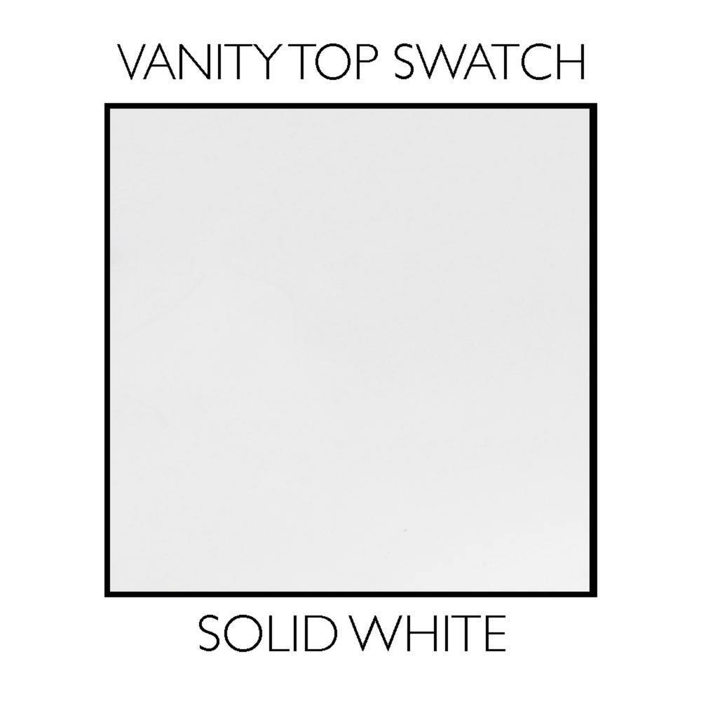 Cultured Marble Widespread Vanity Top – 49-Inch Single Bowl Sink 8-Inch Widespread with Integrated Backsplash – Reinforced Packaging – Solid White, Design House, 586388