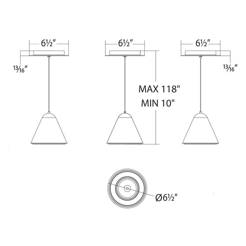 Satin Nickel Mini LED Pendant Light