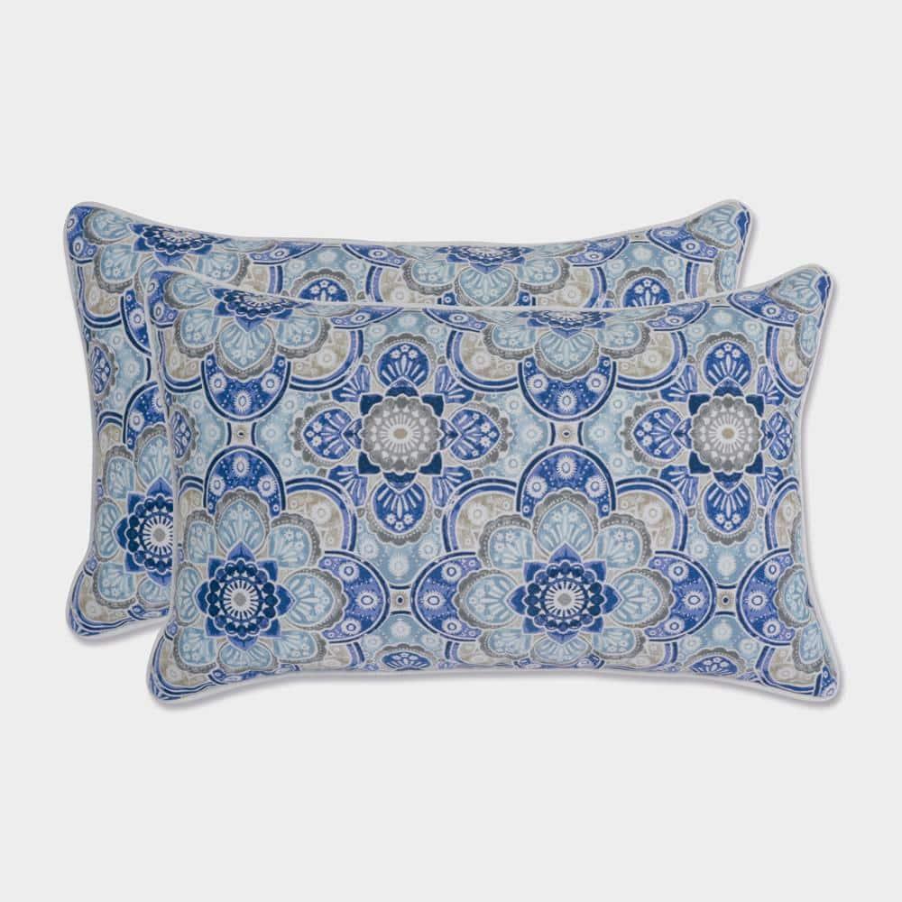 Pillow Perfect Damask Indoor/Outdoor Throw Pillow (Set of 2)