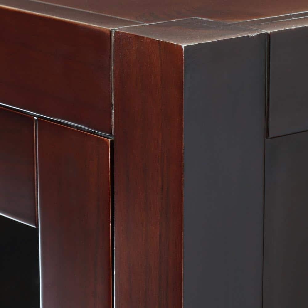 Wyndham Collection Sheffield Solid Wood Freestanding Linen Cabinet