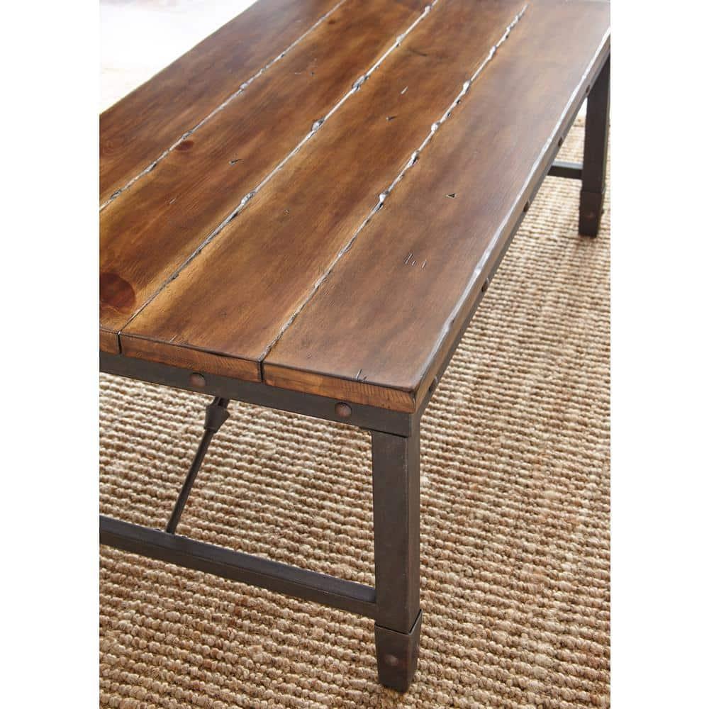 Ashford Cocktail Table Antique Honey - Steve Silver: Engineered Hardwoods, Pine Veneers, Iron Stretchers