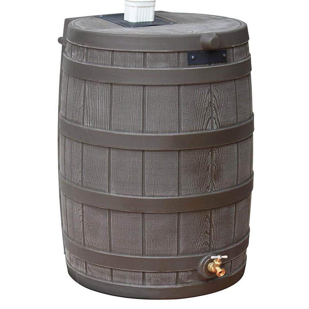 Good Ideas Good Ideas Rain Wizard Whiskey Style Rain Barrel with Overflow and Spigot