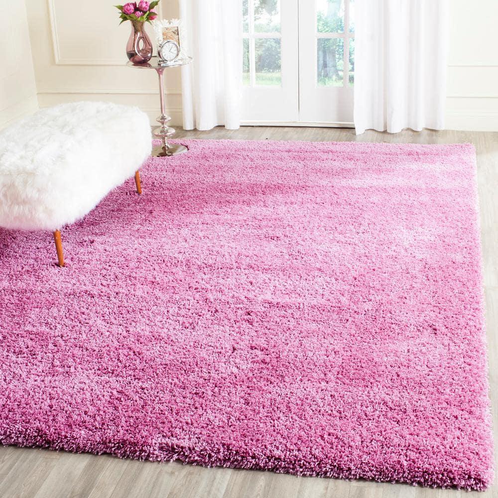 Shag SG151 Power Loomed Indoor Area Rug - Pink - 8'x10' - Safavieh.