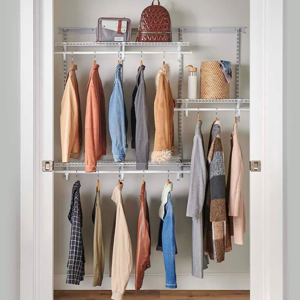 ShelfTrack 48" W - 72" W Closet System Starter Kit