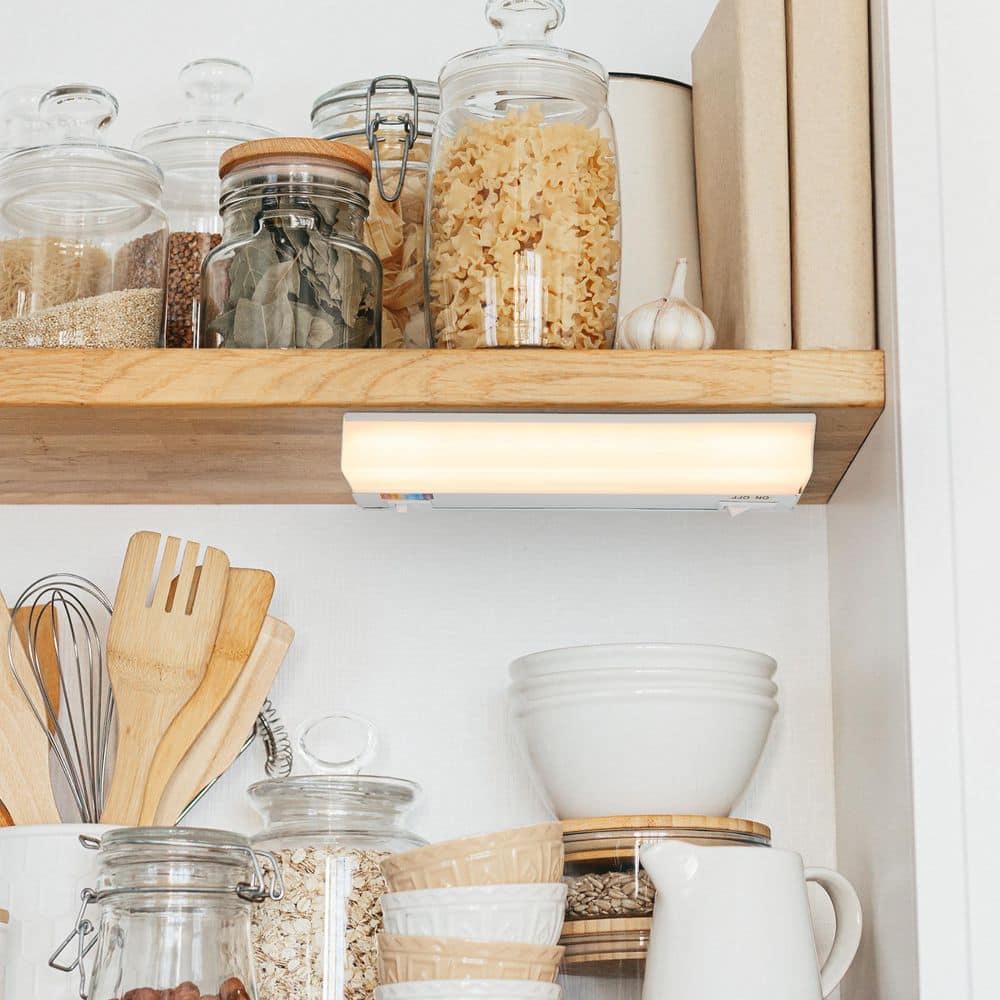 Maxxima 9 in. LED Under Cabinet Light, Hardwired, 270 Lumens, 5 CCT 2700K - 5000K, White, On/Off Switch