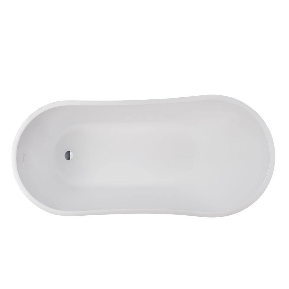 Amara Acrylic Freestanding Soaking Bathtub