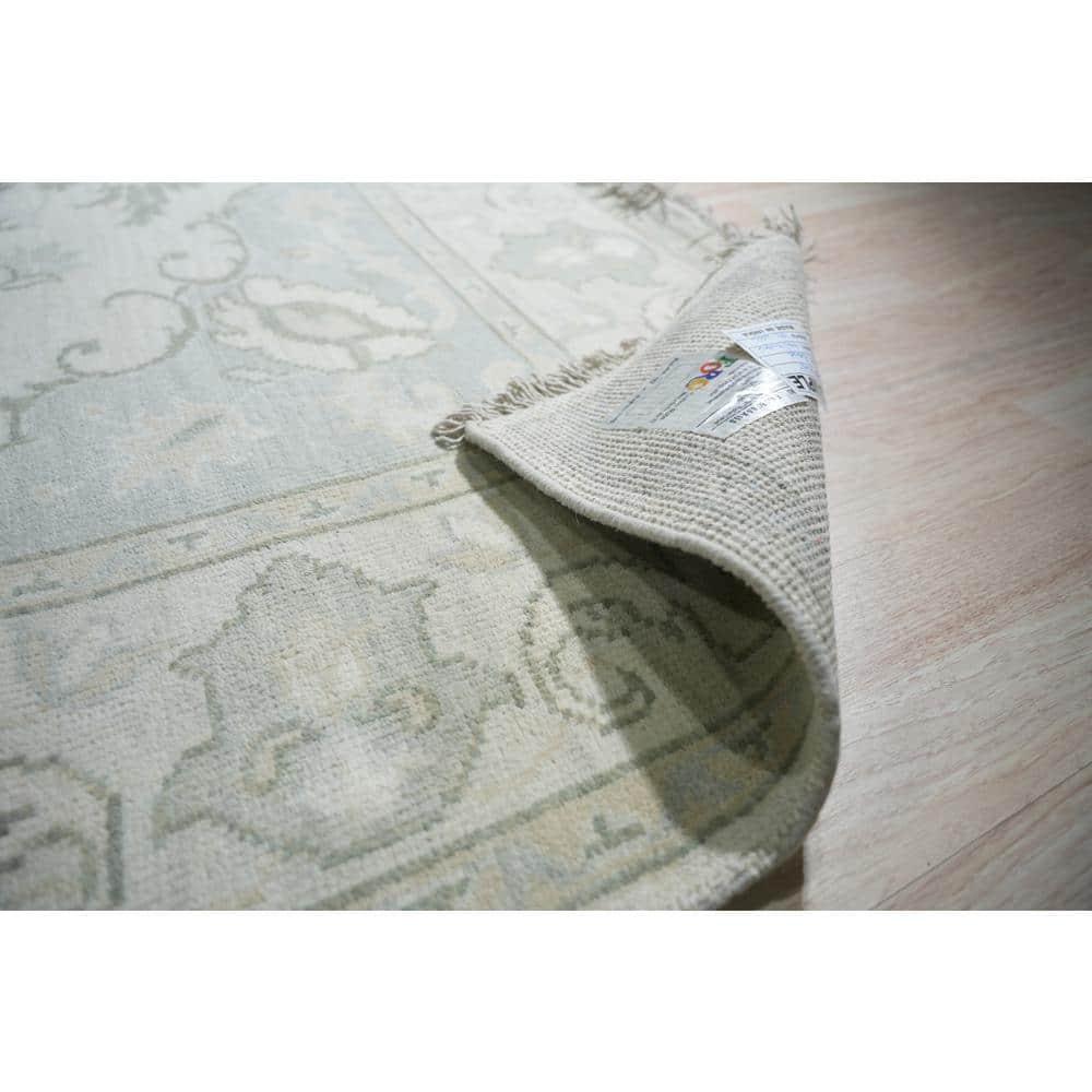 EORC Beige Classic Traditional Floral Area Rug