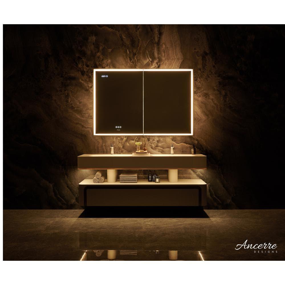 Ancerre Designs Pagani LED Mirror Medicine Cabinet With Defogger, Dimmer, Magnifier & USB Outlet