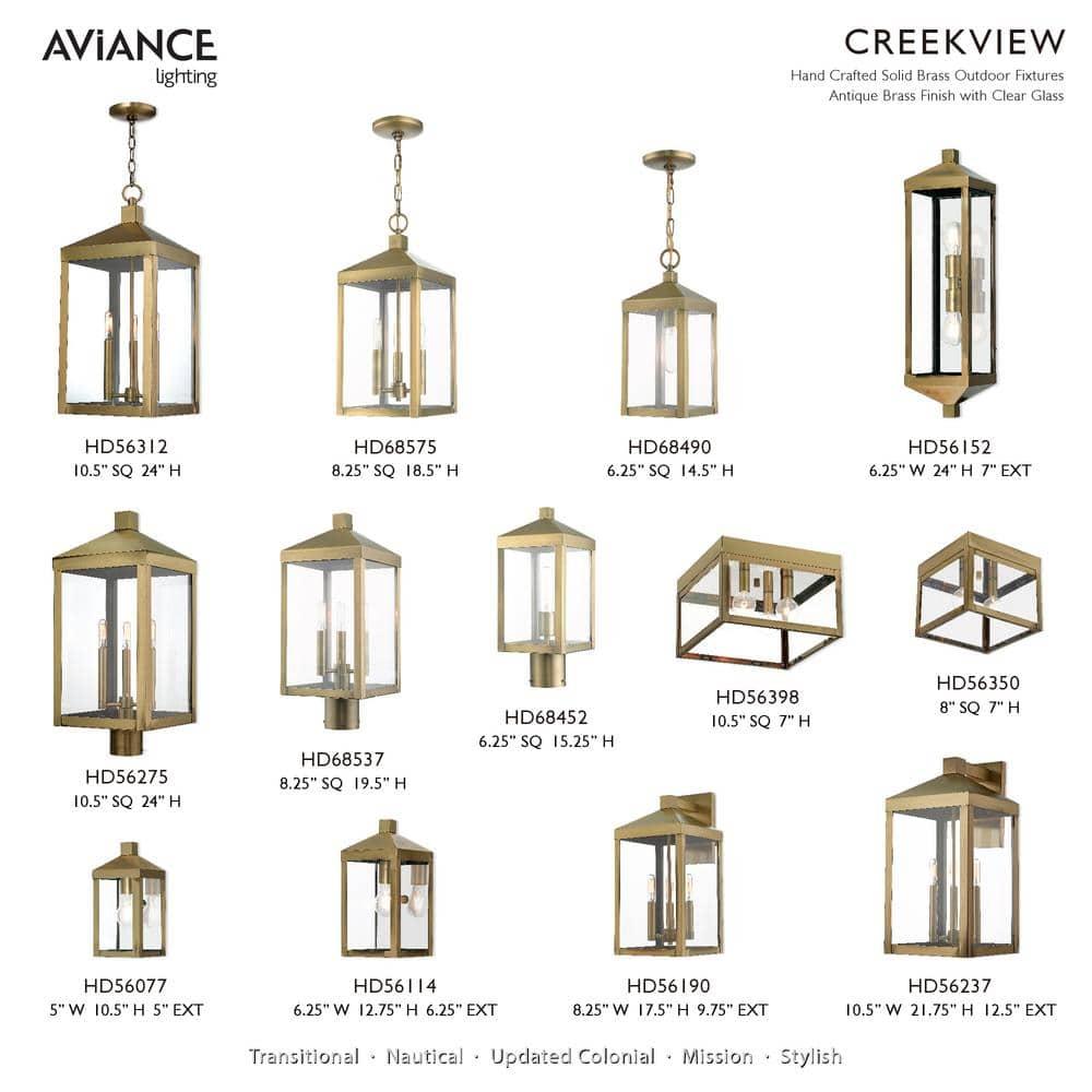 Livex Lighting Nyack 3 - Light Pendant in  Antique Brass