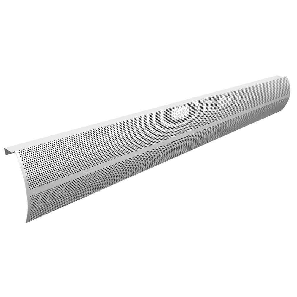 Baseboarders Baseboarders Basic Steel Easy Slip-On Baseboard Heater Cover Coupler - White