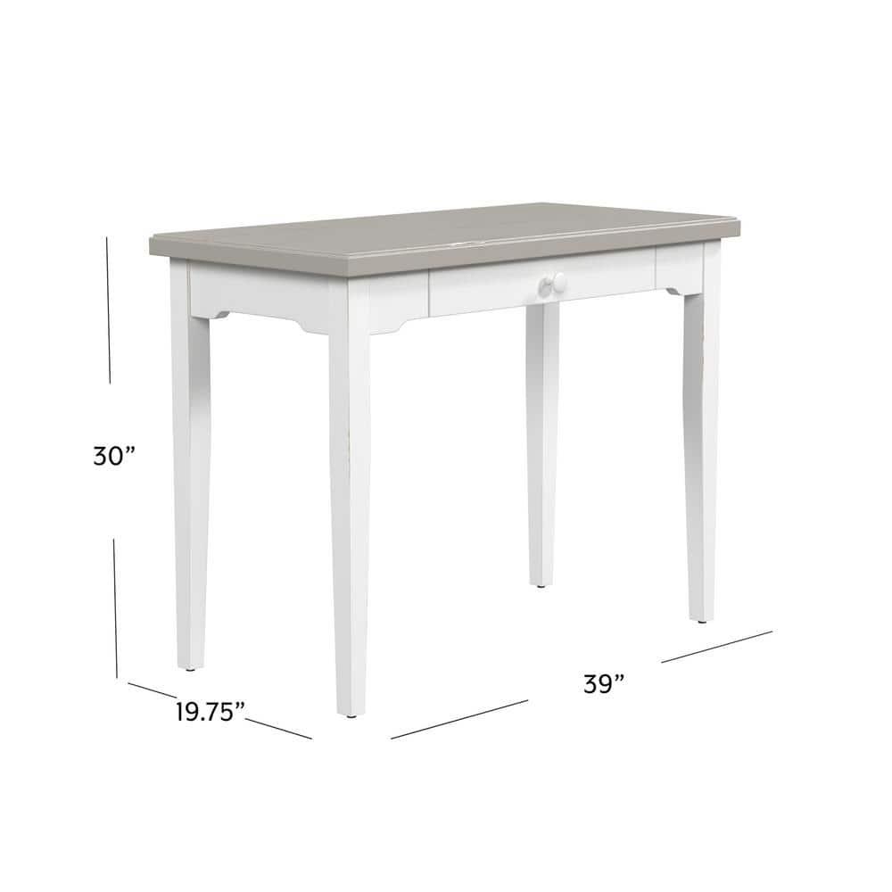 Hillsdale Furniture Clarion Wood Single Drawer Desk: Farmhouse Style, 75lb Capacity