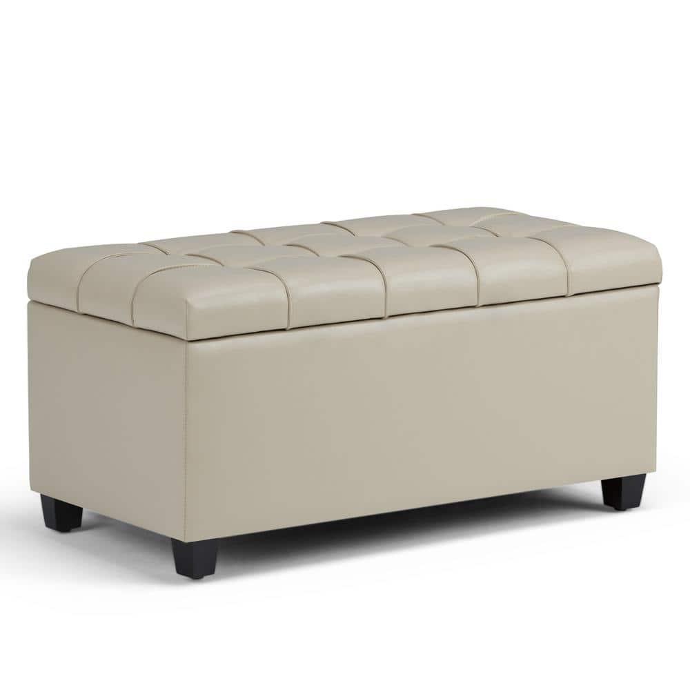 Sienna Faux Leather Ottoman
