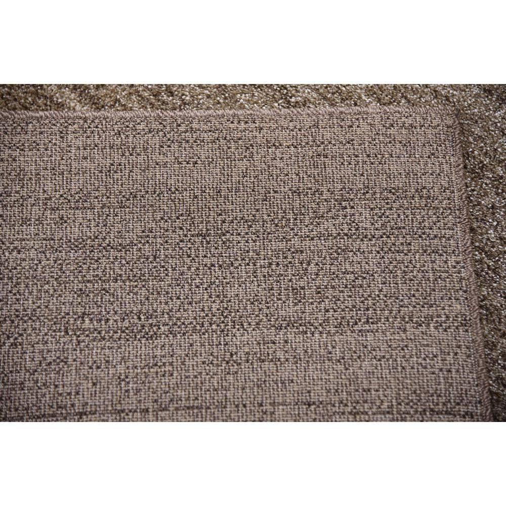 Unique Loom Del Mar Collection Area Rug - Sarah (9' x 12' Rectangle Dark Beige/Brown)