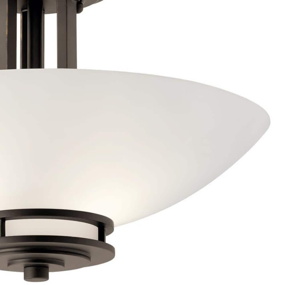 Hendrik Glass Semi Flush Mount