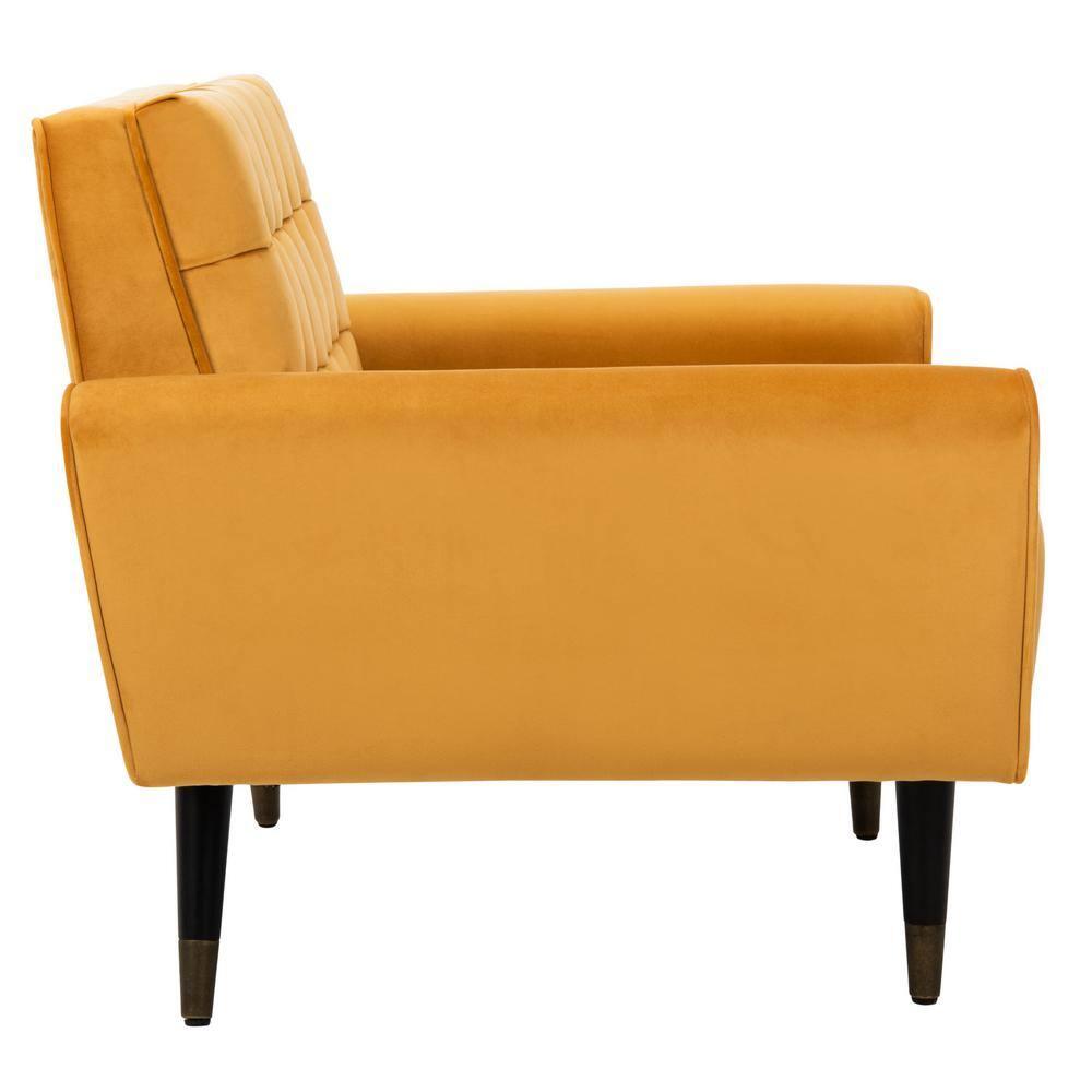 Amaris Tufted Accent Chair - ACH4503 - Marigold/Black - Safavieh