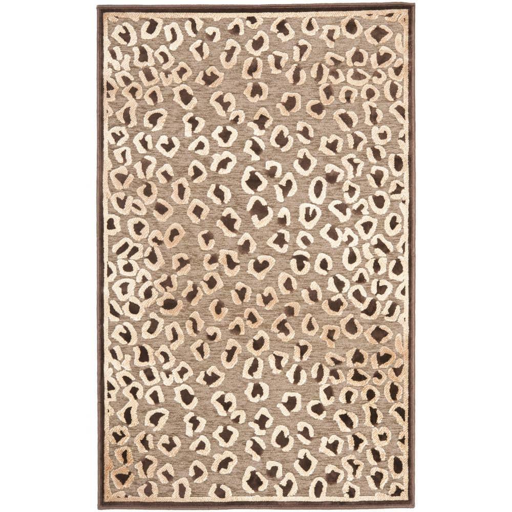 Paradise PAR84 Power Loomed Accent Rug - Beige/Brown - 2'7"x4' - Safavieh.