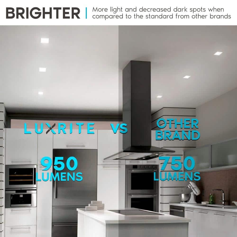 4" High Output Selectable CCT New Construction LED Retrofit Recessed Can Light