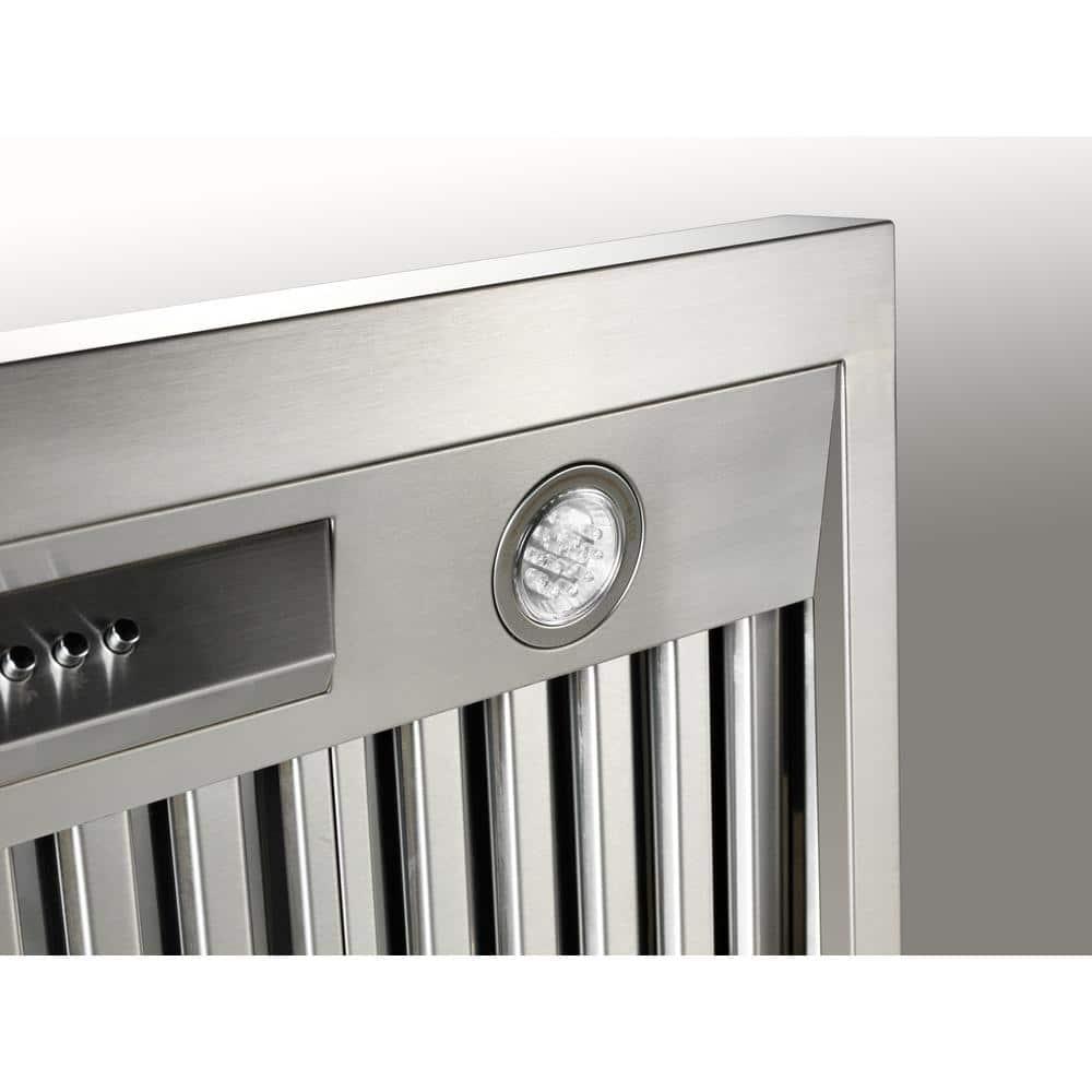NXR Professional Ranges 30" Stainless Steel 800 CFM Under Cabinet Range Hood with Baffle Filter