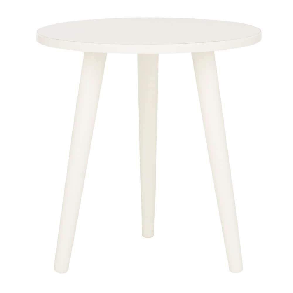 Orion Round Accent Table - Vintage White - Safavieh.