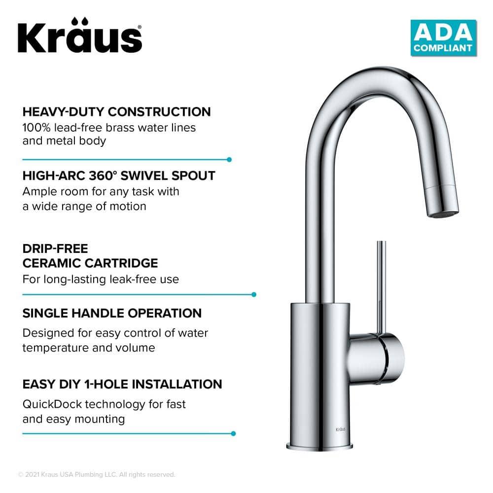 Oletto™ Single Handle Kitchen Bar Faucet