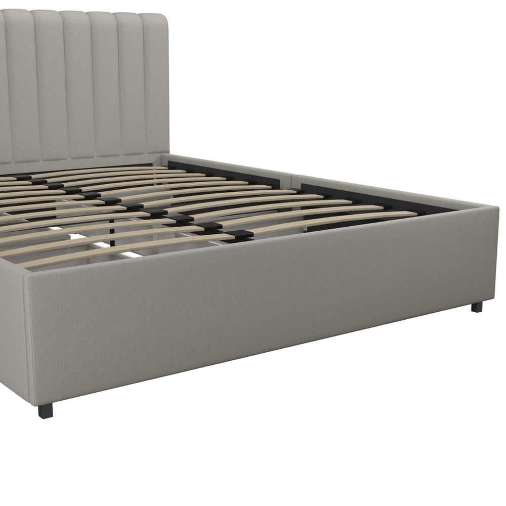 Brittany Upholstered Unfinished Platform Storage Bed