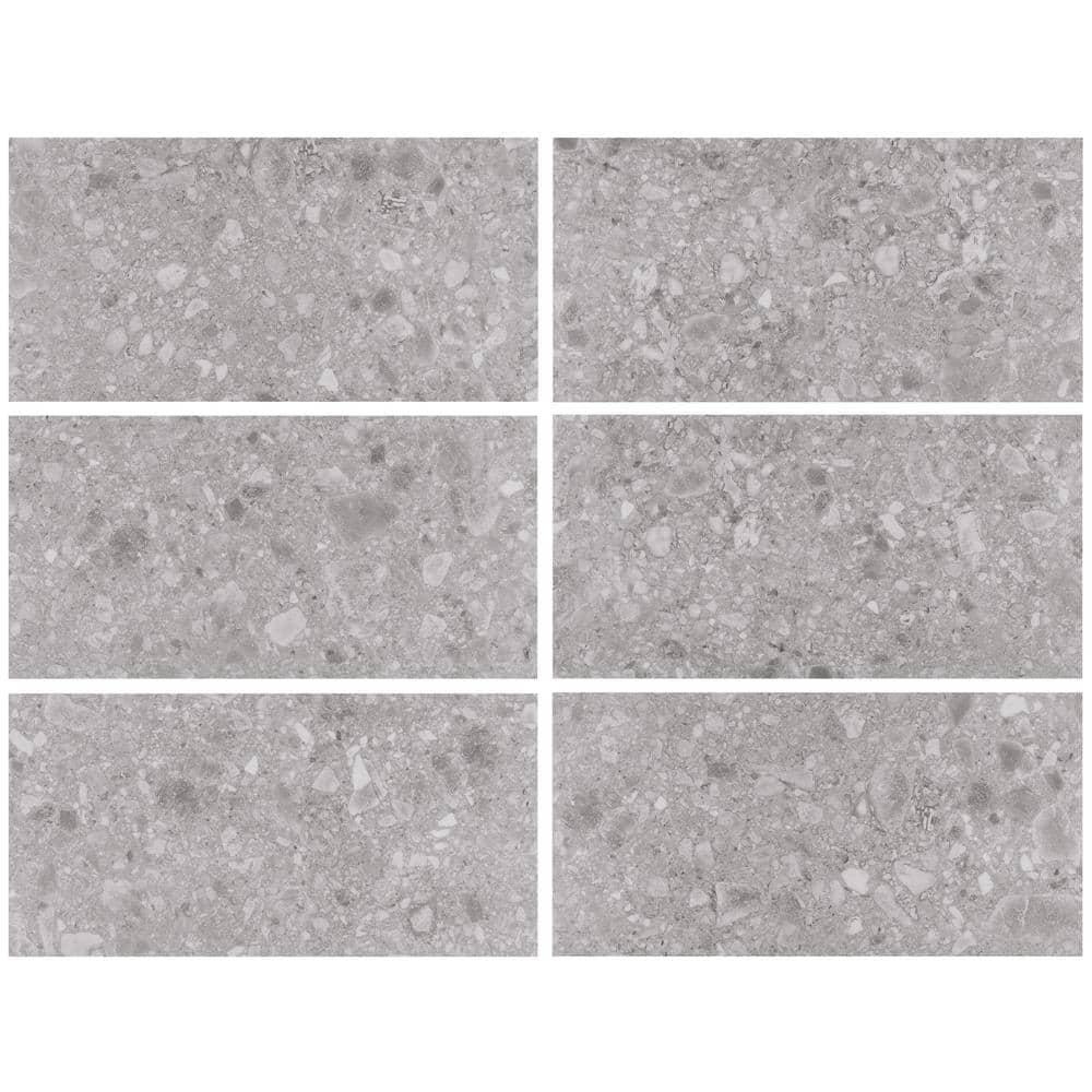 Stonehenge Rizzo LVT 12MIL 12" W x 24" L Terrazzo Look Glue Down Luxury Vinyl Tile