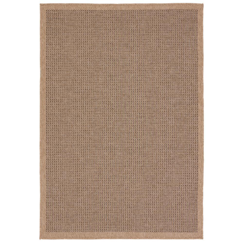 Tolkan Indoor / Outdoor Rug - Brown and Black / 4' x 6'