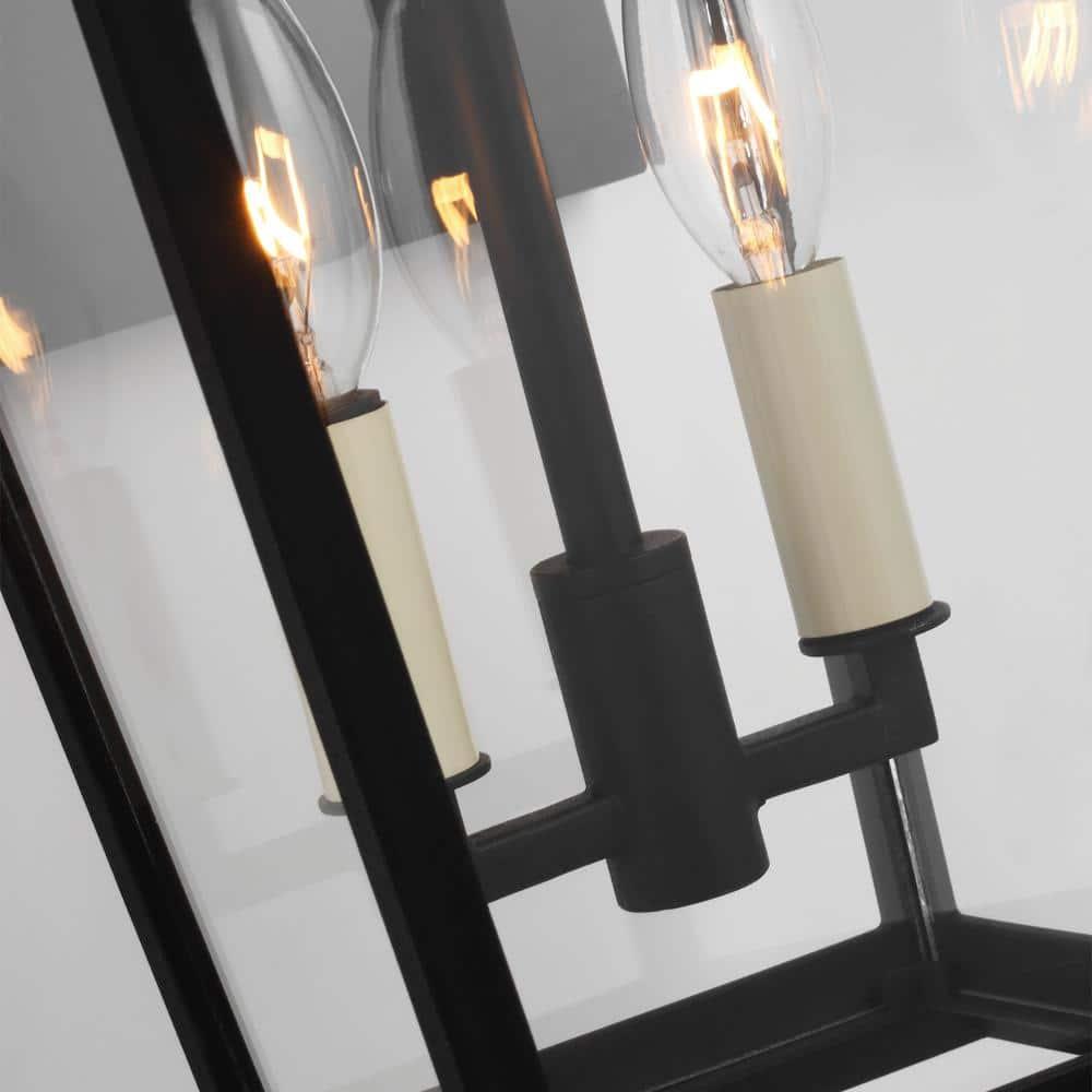 Generation Lighting Warren 19 1/2" High Black 2-Light Outdoor Wall Light